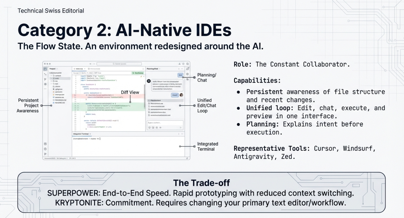 When the fit is right, though, AI-native IDEs offer a glimpse of what development looks like when the assistant is not a helper, but a constant collaborator.