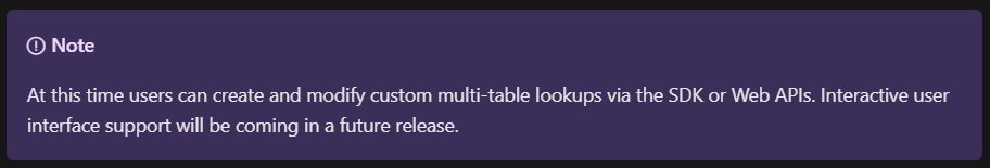 Polymorphic relationships can be created only via code