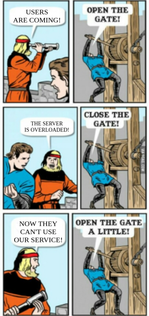 Open the gate a little meme