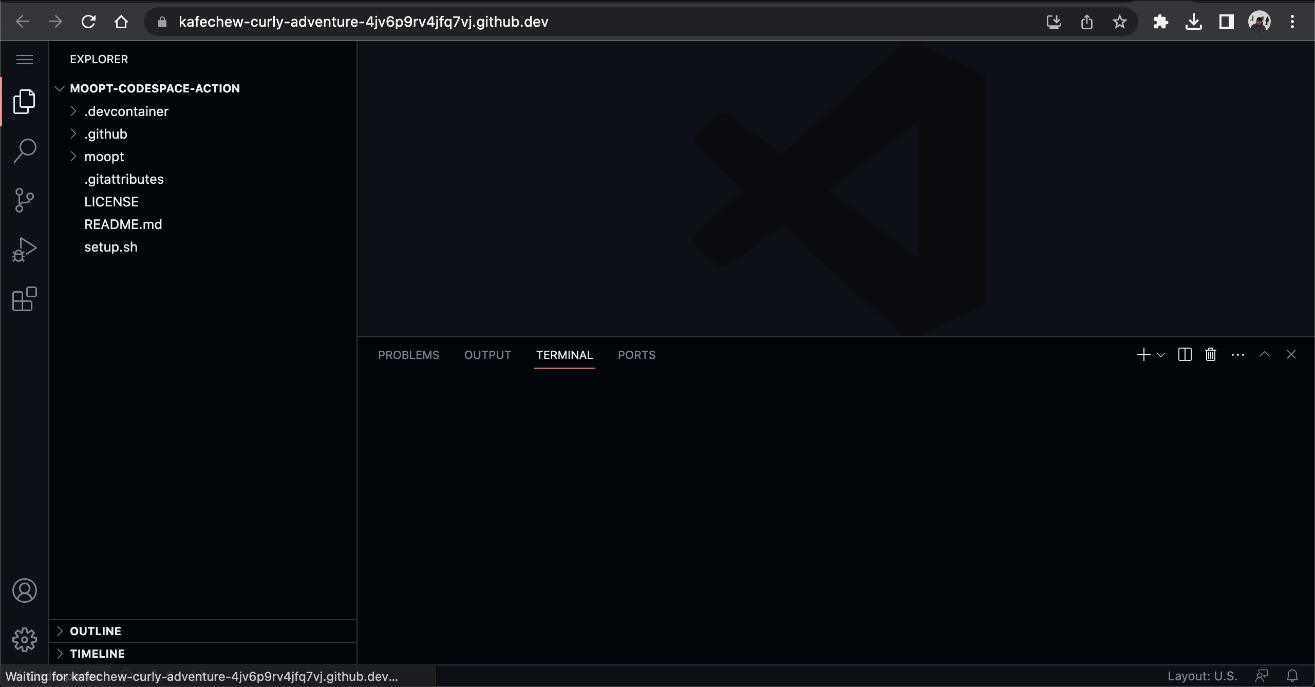 launching Codespace 2