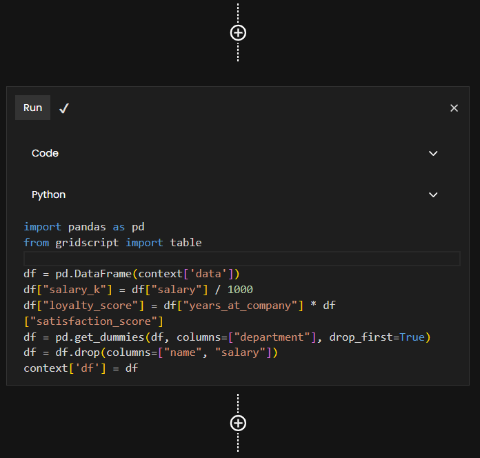 Clean and Transform Data with Python code stage in Pipeline