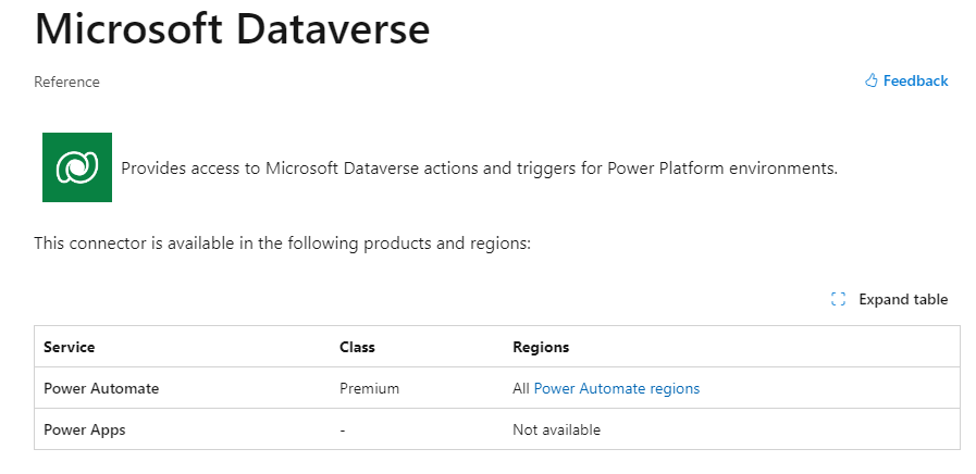 dataverse connectors
