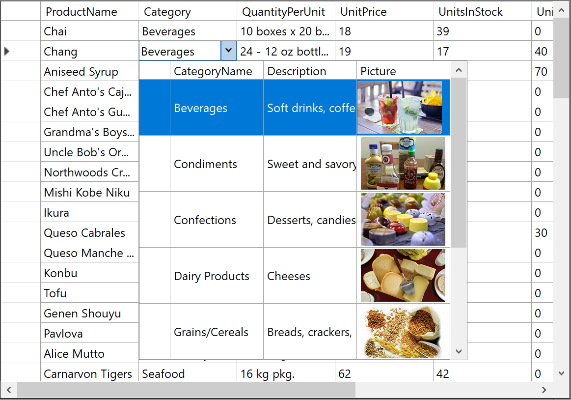 Windows Forms DataGridView Control