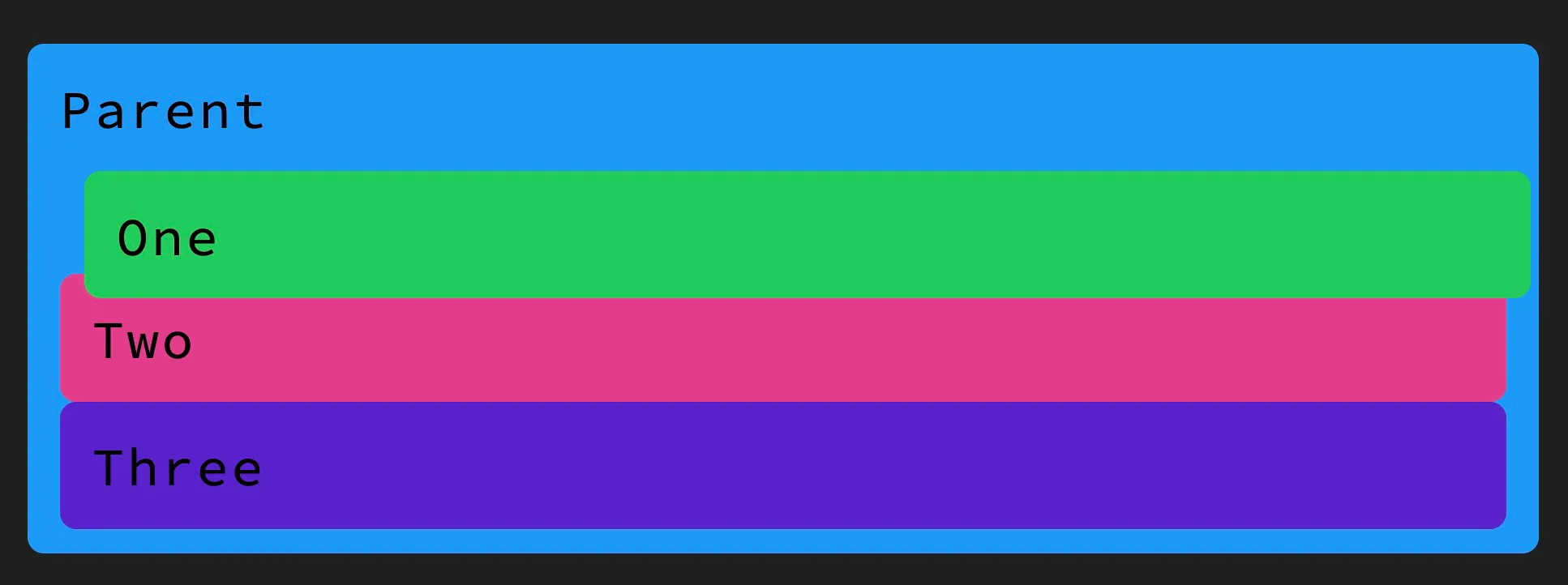 Position Relative Demo
