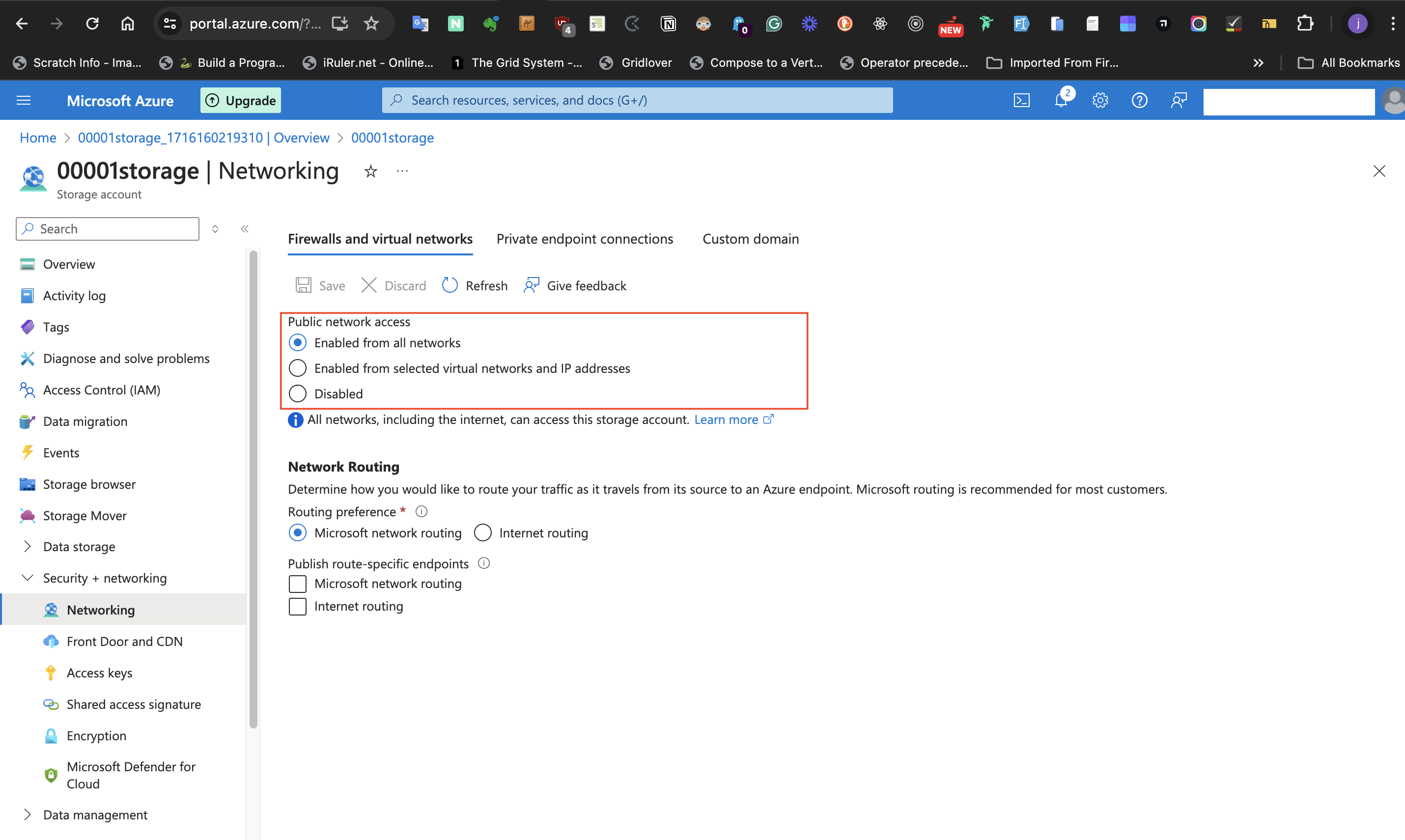 Public network access