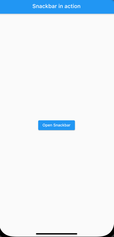 SnackBar before clicking