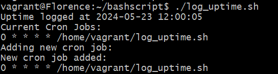 Output of the Script