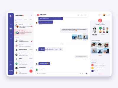 Chat app UI