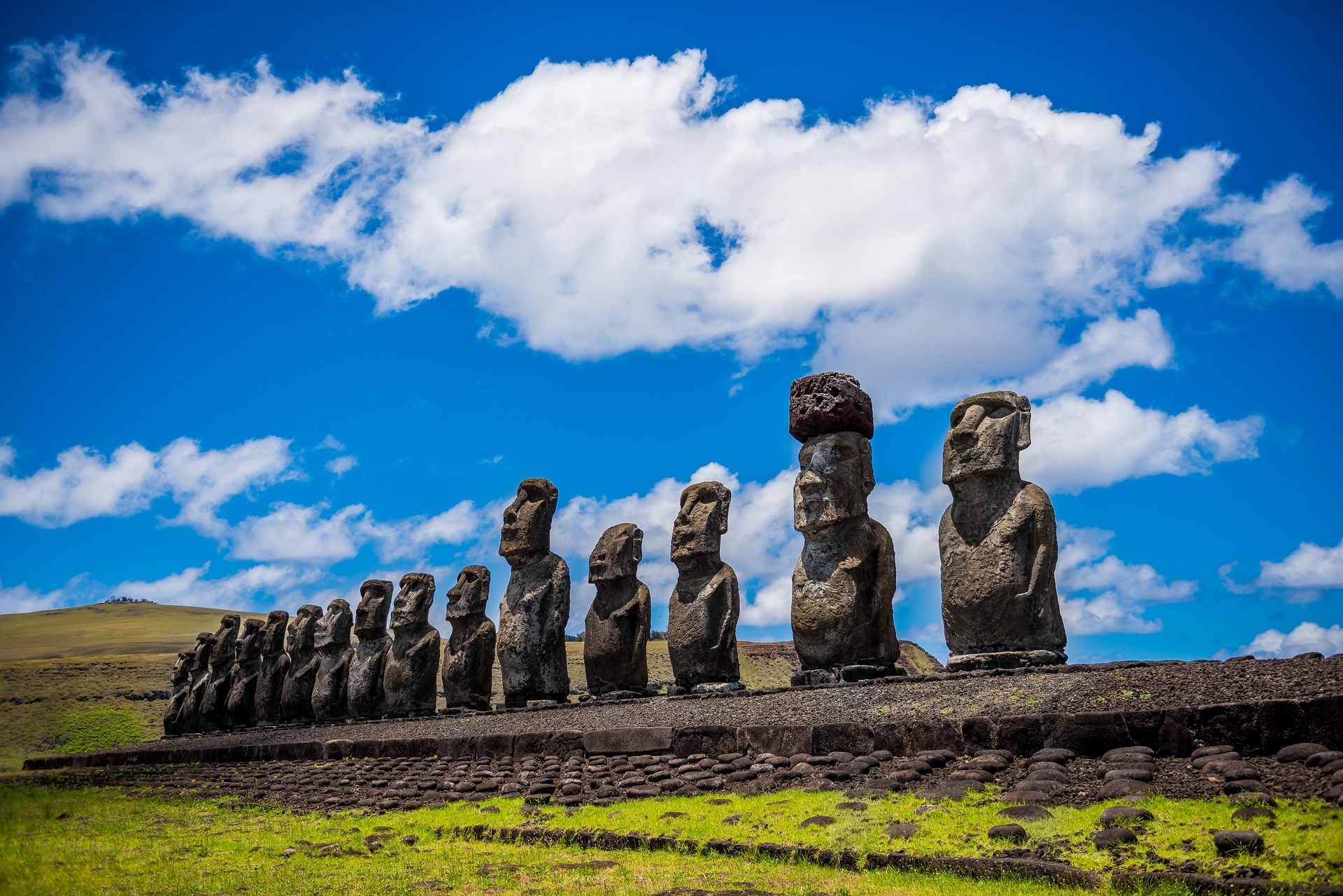 Similar statues on Easter Island