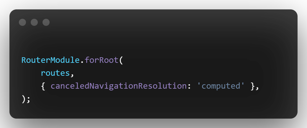 routing changes