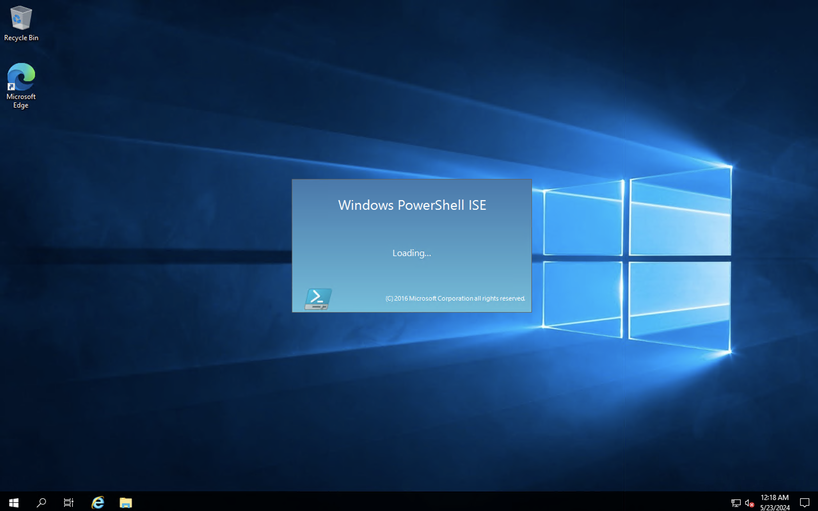 powershell launching