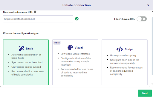 Exalate Configuration Modes