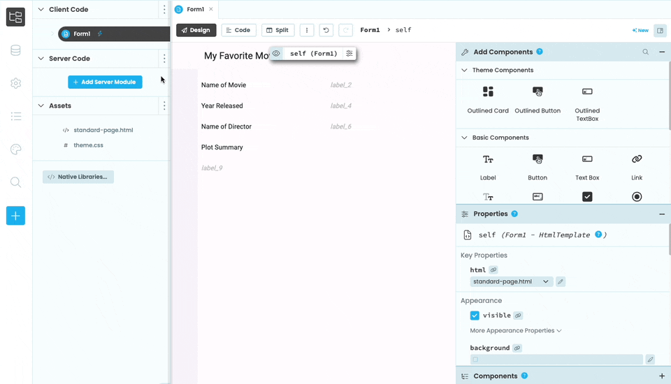 Adding MovieEdit Form