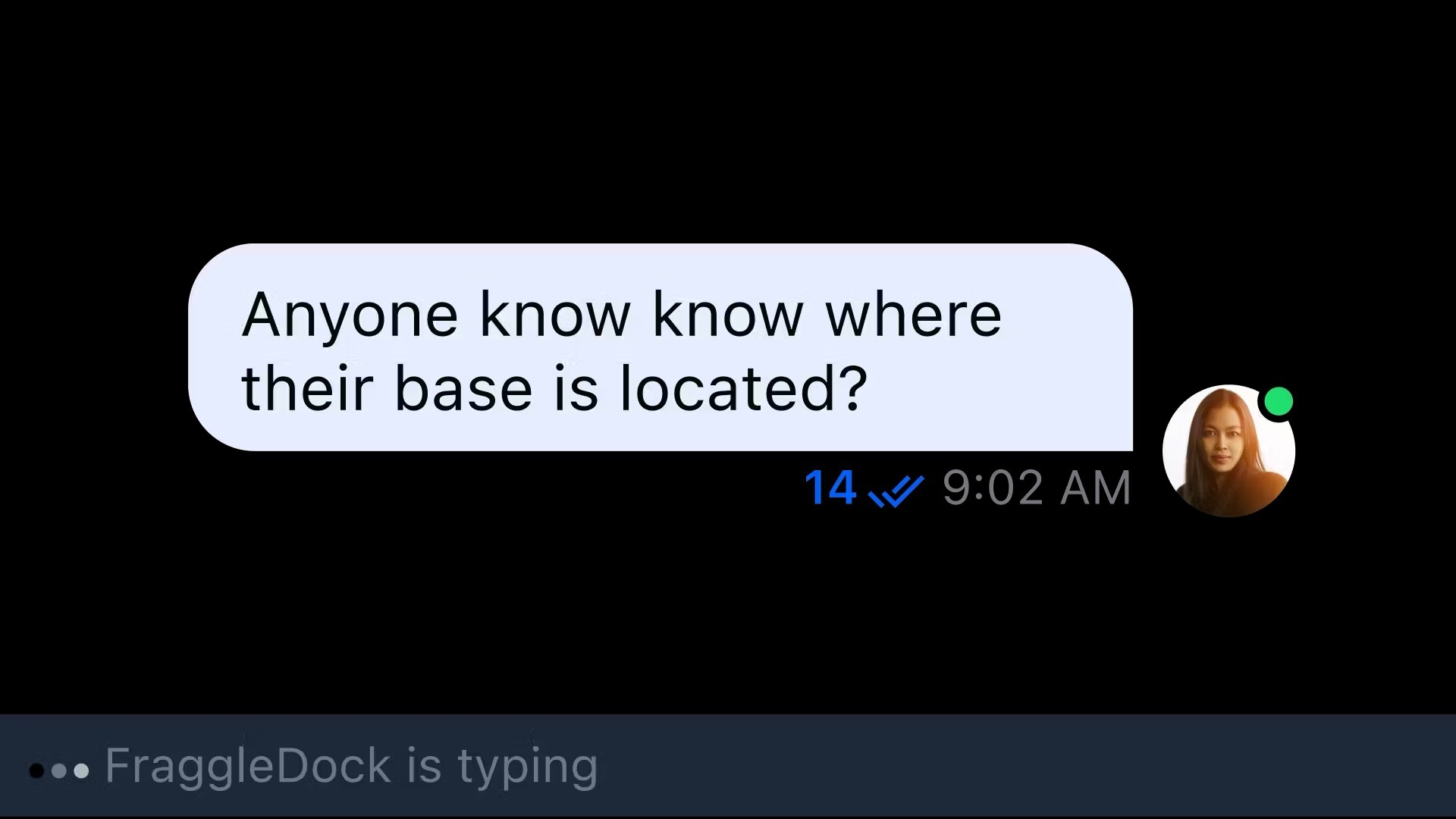 Typing indicators
