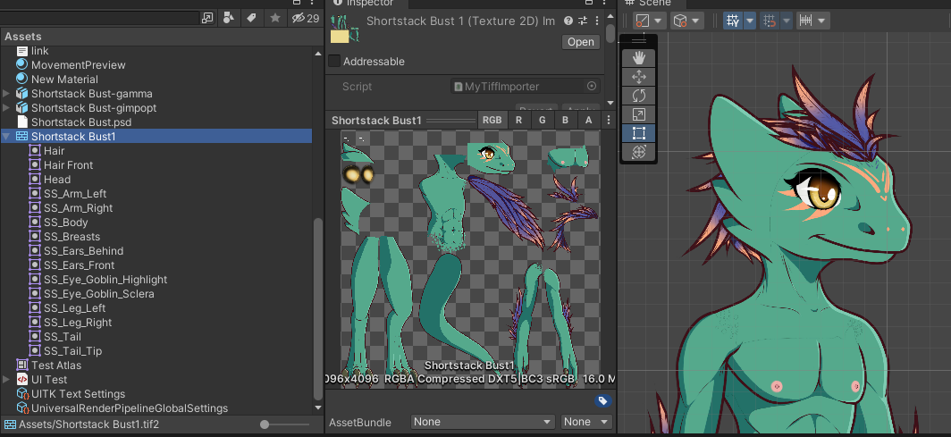 TIFF importer sort of working!