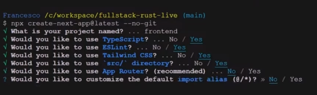 Build a FULL STACK Web app with Rust API, Next.js 14, Serde, Postgres, Docker, docker Compose