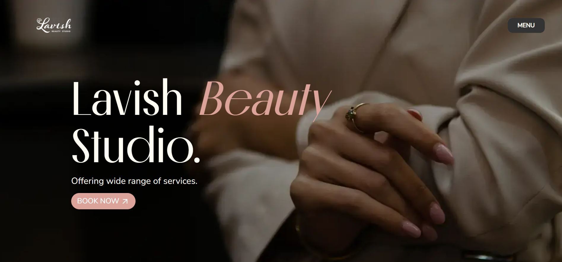Lavish Beauty Studio Homepage