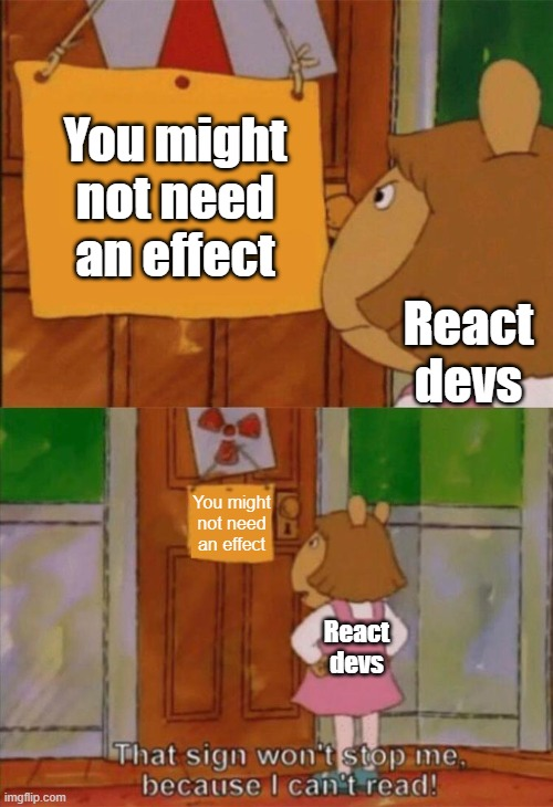 Devs can't read