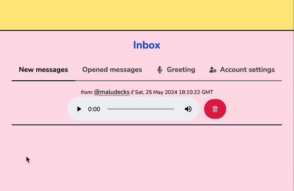 Listen to new message and open opened messages tab