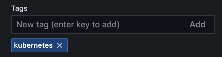Kubernetes tag