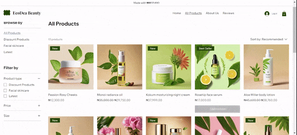 EcoDea products page