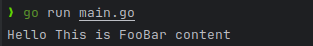 Running Output