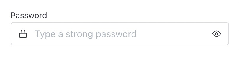 Show/Hide Password Field