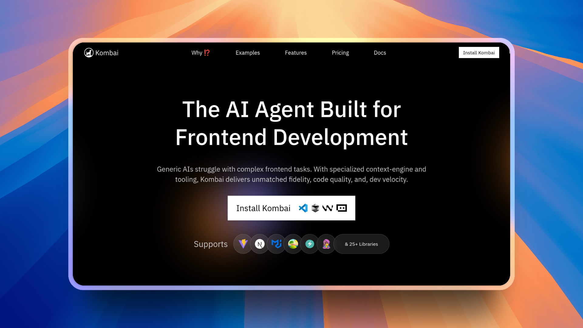 Kombai - AI Agent for Frontend