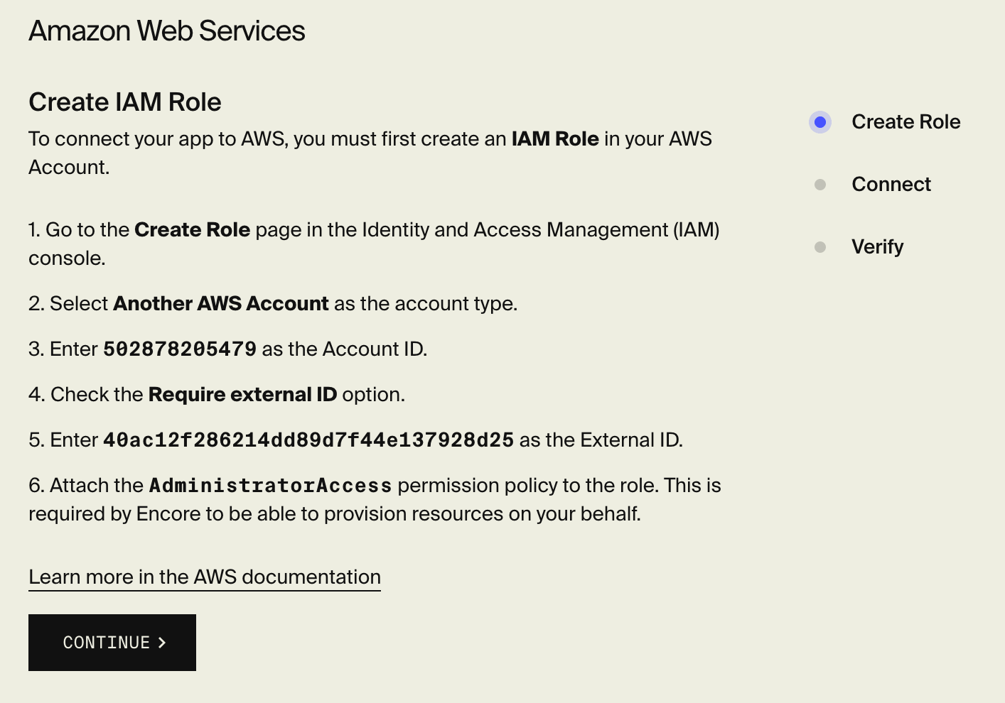 Connect AWS