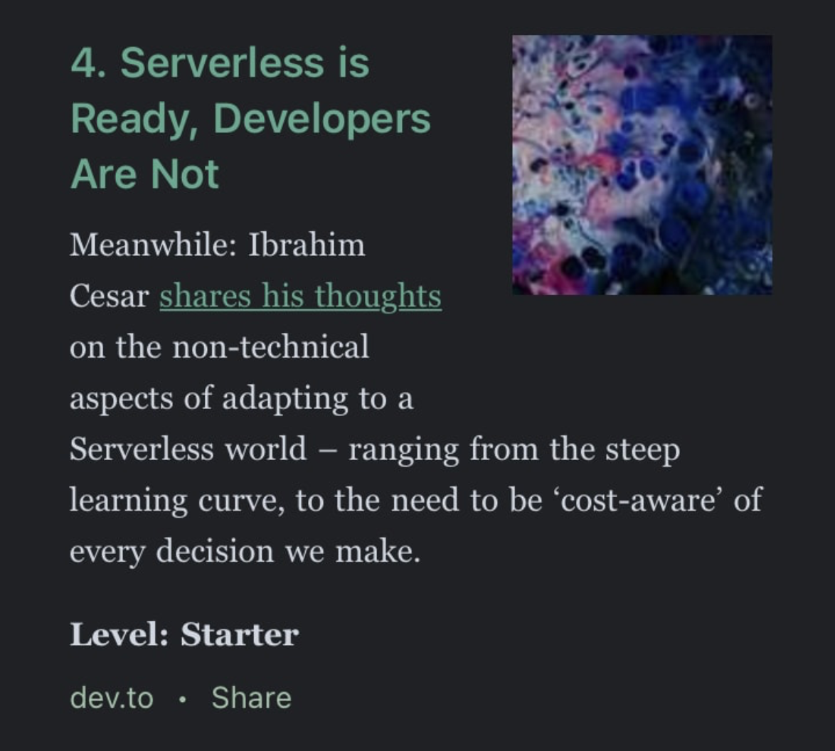 Serverless Transformation