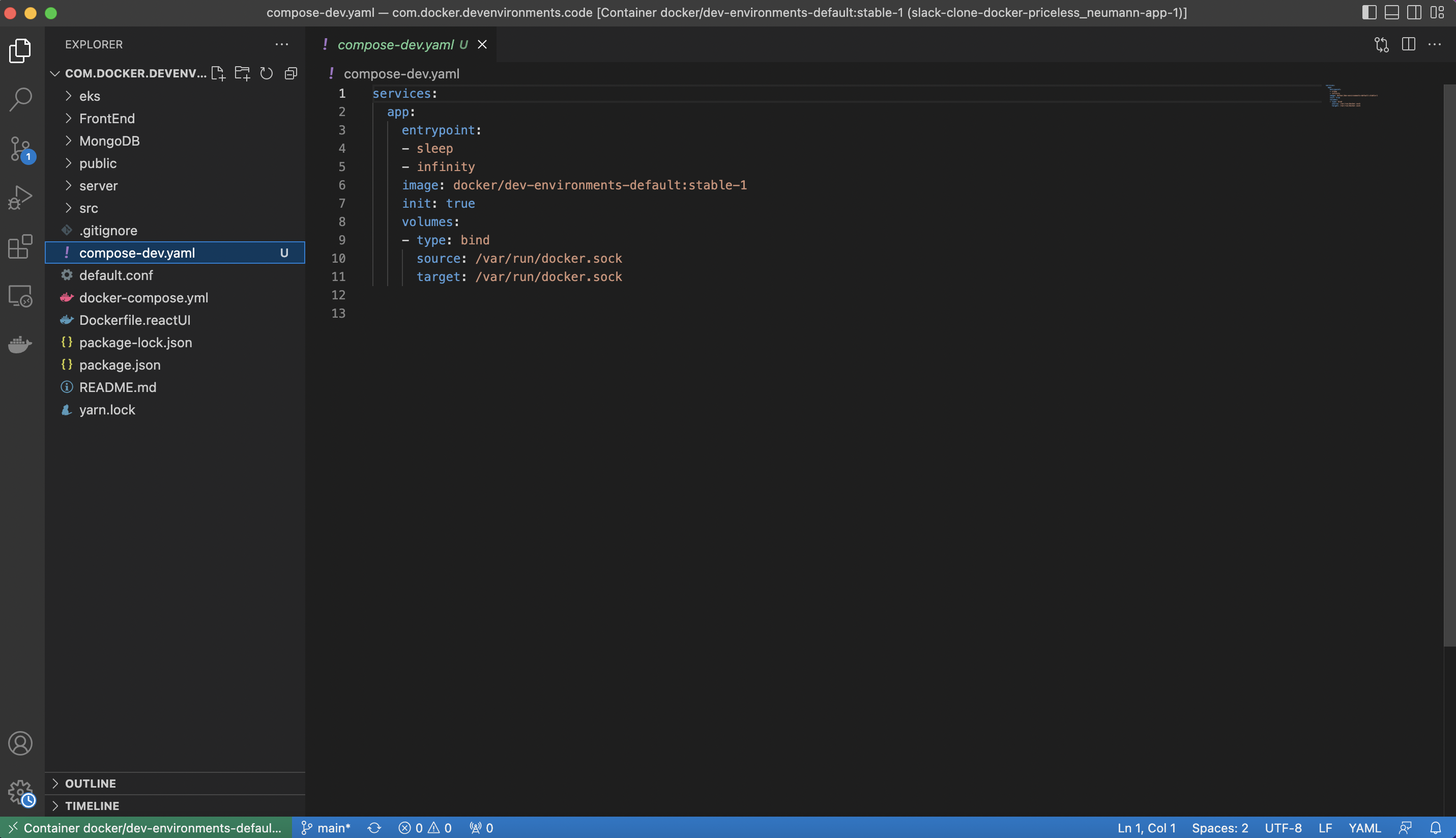 Lab 3: Using Docker Desktop Dev Environments - Collabnix