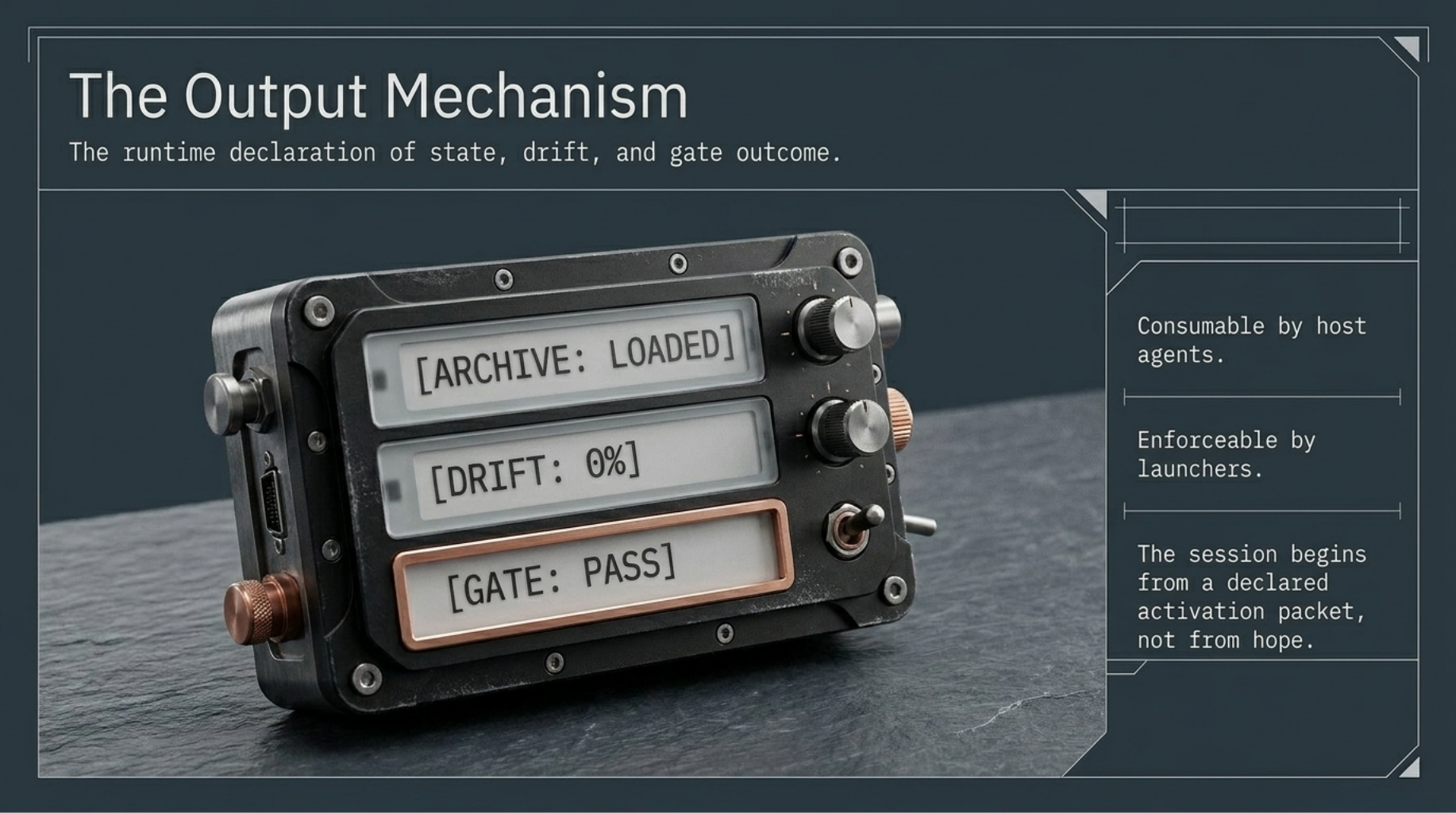 The output mechanism