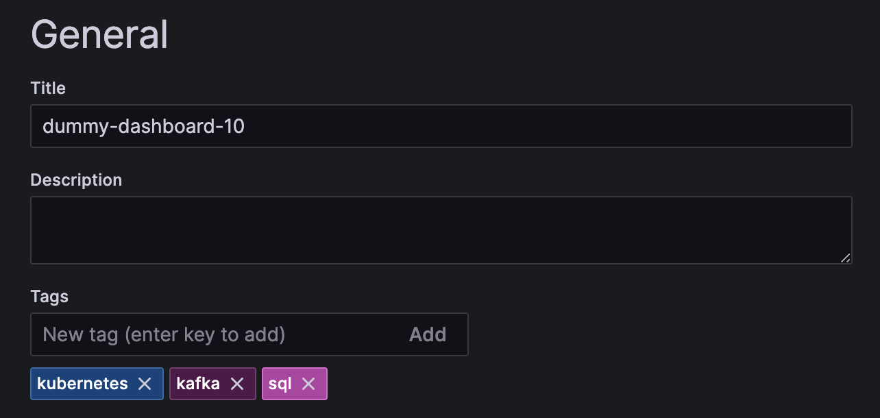 dashboard with all 3 tags