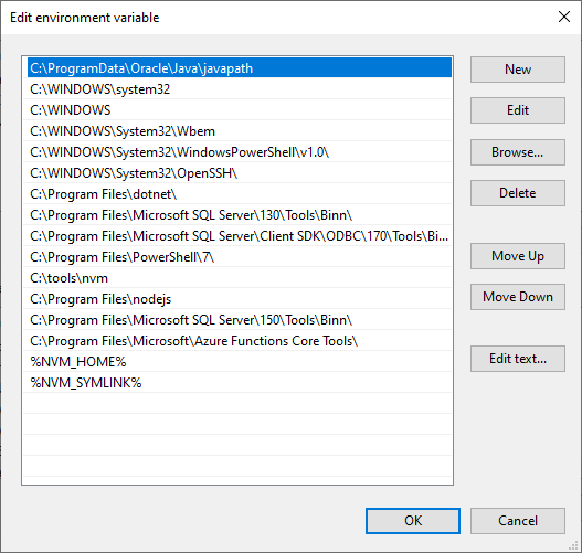 Path values