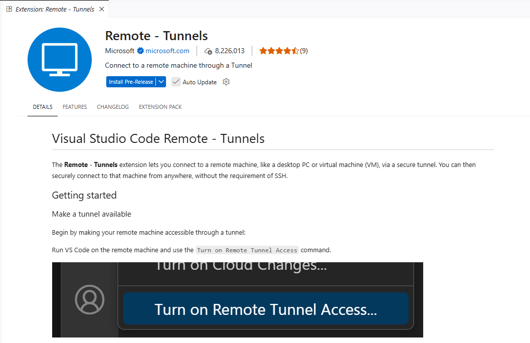Remote Tunnel Extensions