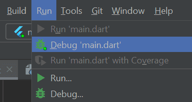 Choose to Debug Mode