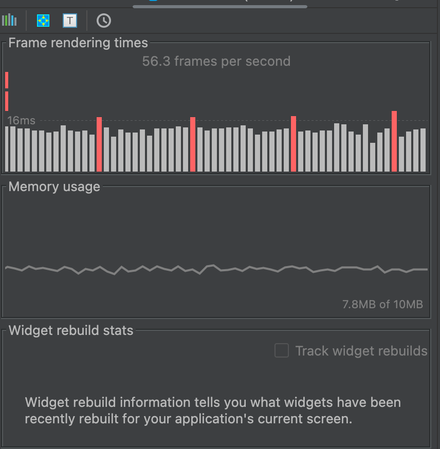 the memory usage is around 7-10 MB