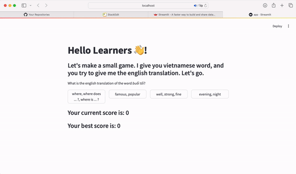 Quick test of our App