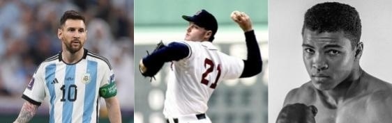 Lionel Messi, Roger Clemens, Muhammad Ali
