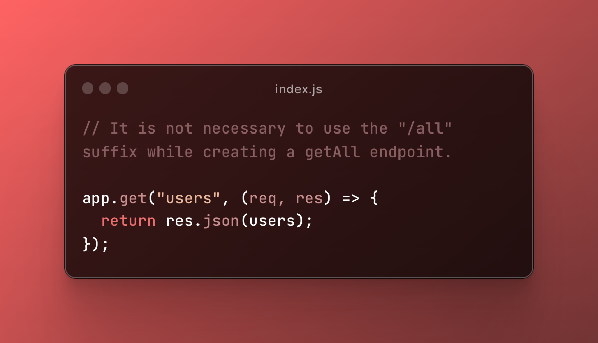 correct endpoint design