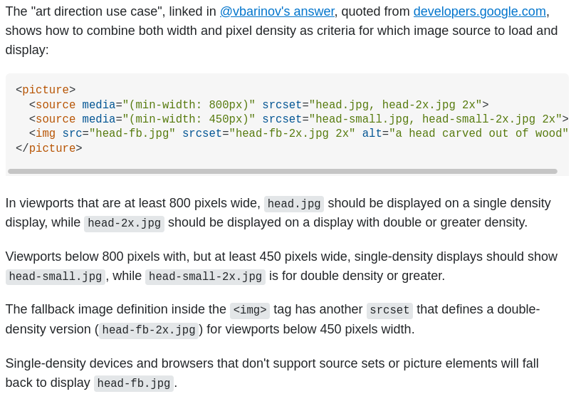 Understanding srcset and sizes in combination with HiDPI monitors