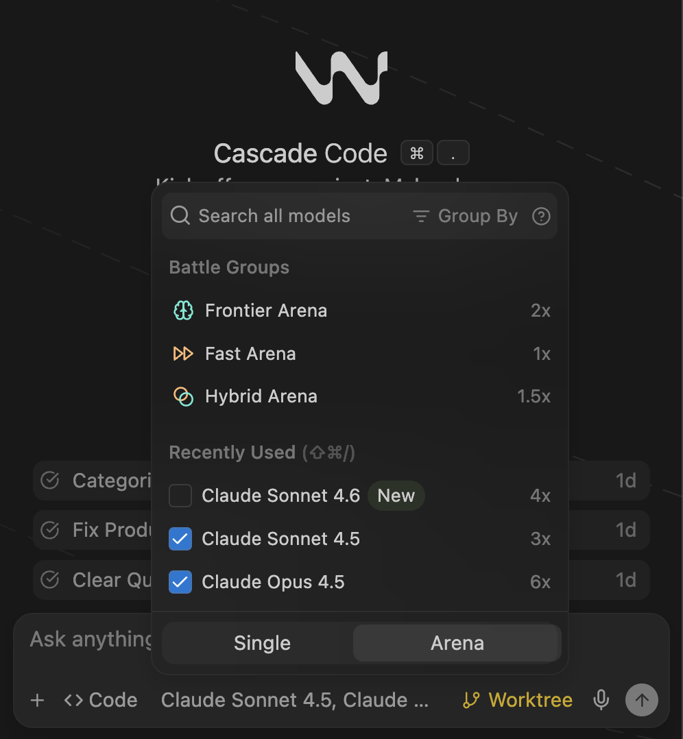 Arena UI