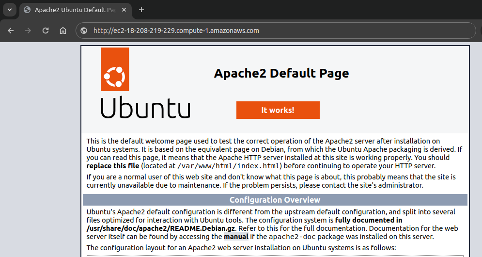 Apache2 Default Page