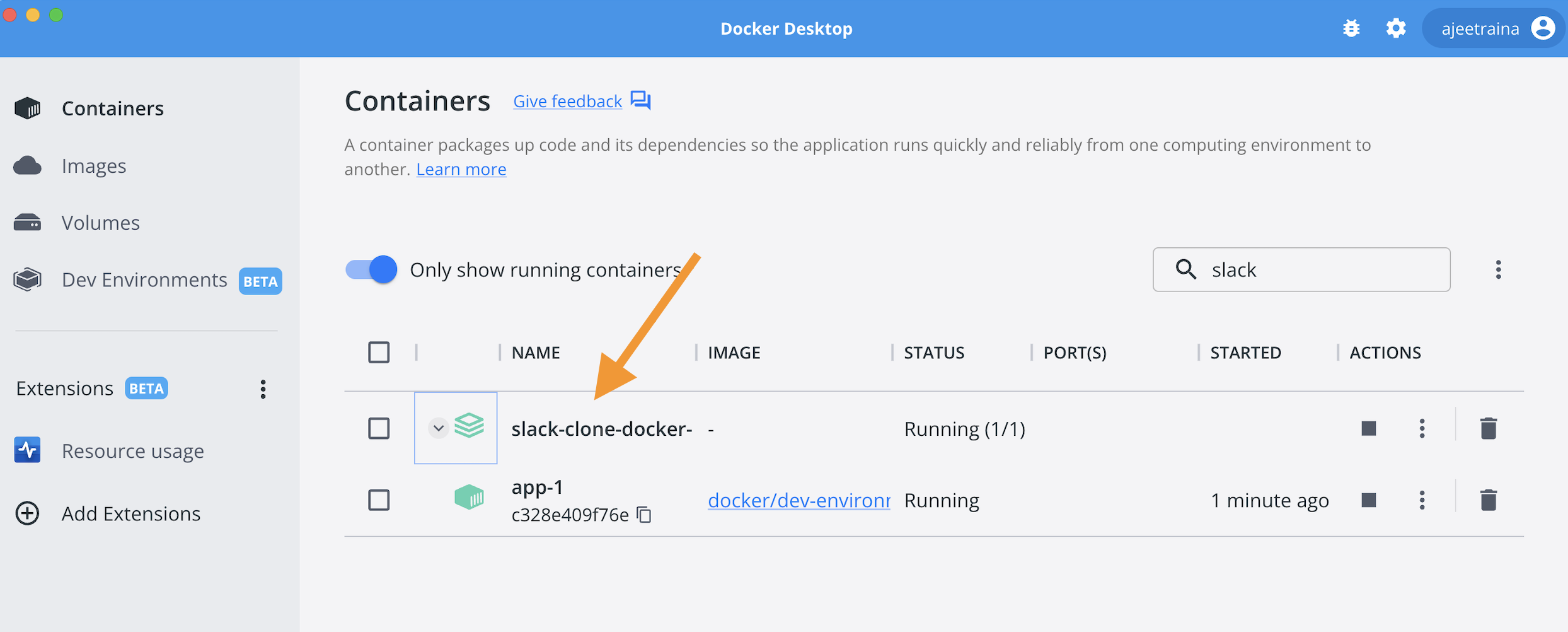 Lab 3: Using Docker Desktop Dev Environments - Collabnix