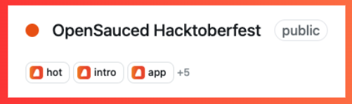 Insights page for OpenSauced Hacktoberfest