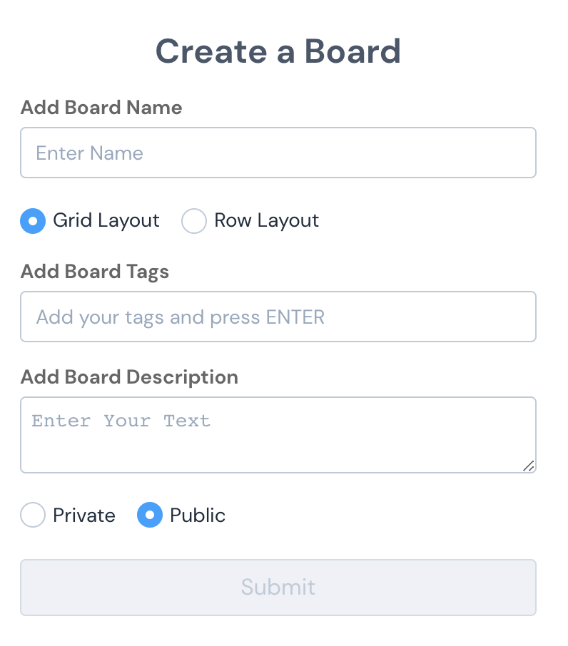 Create a Weavr Board