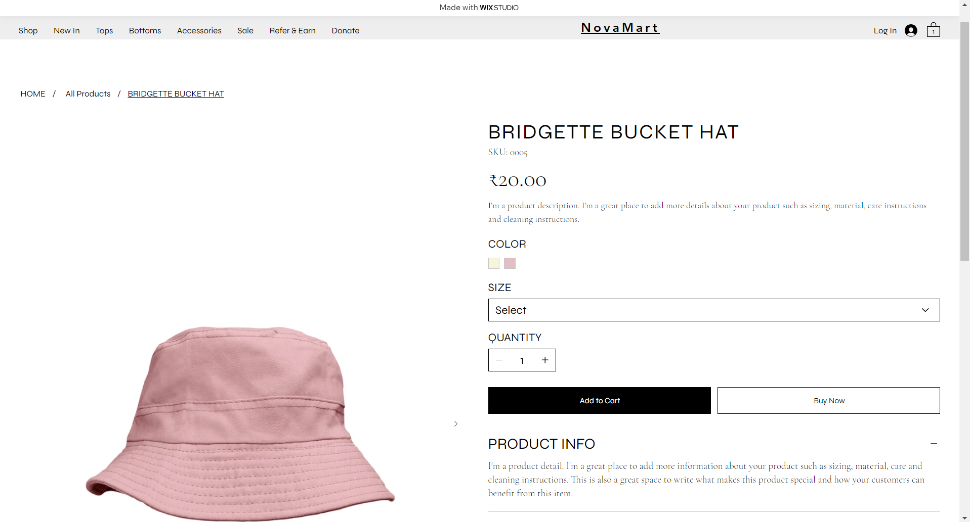 Product Page