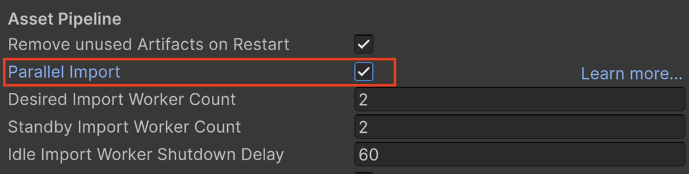 Parallel Import Setting