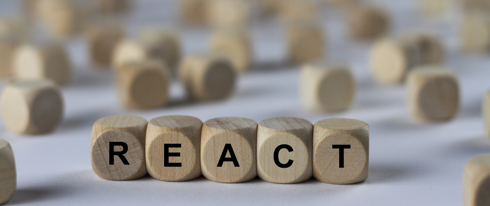 REACT spelled with blocks, foundational for JavaScript UI development