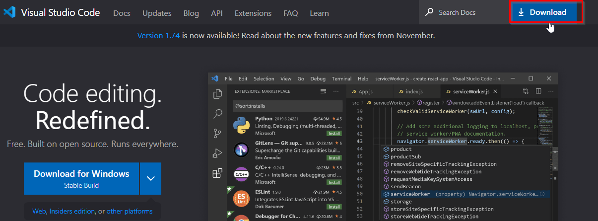 Download Vscode